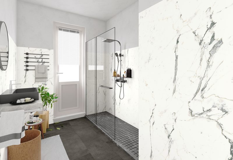 Carrara Vained White