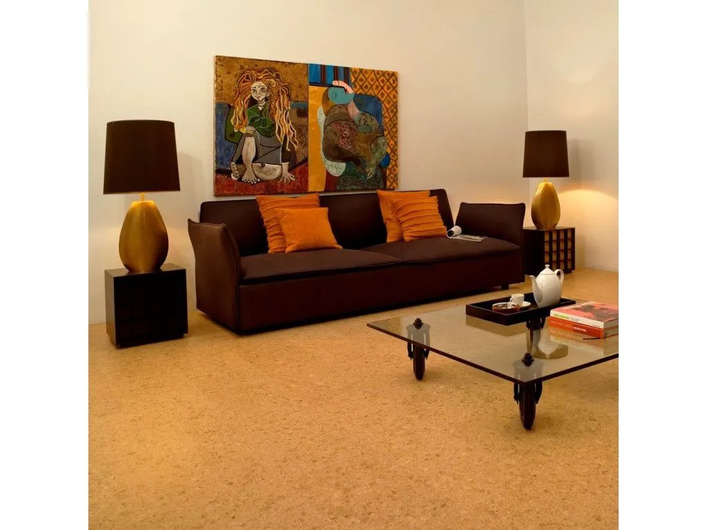 Korkové lepené podlahy Champagner Natur