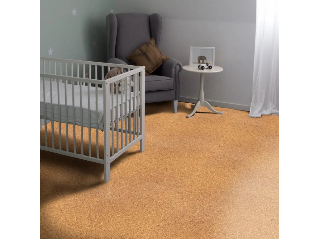 Korkové lepené podlahy Standard Natur