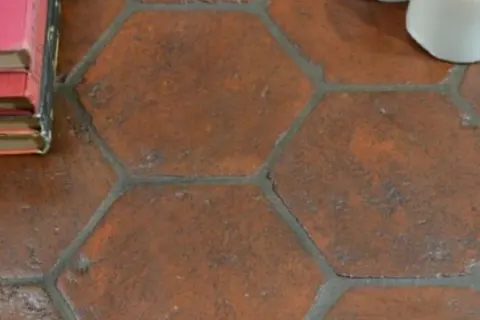 Cihlová dlažba hexagon