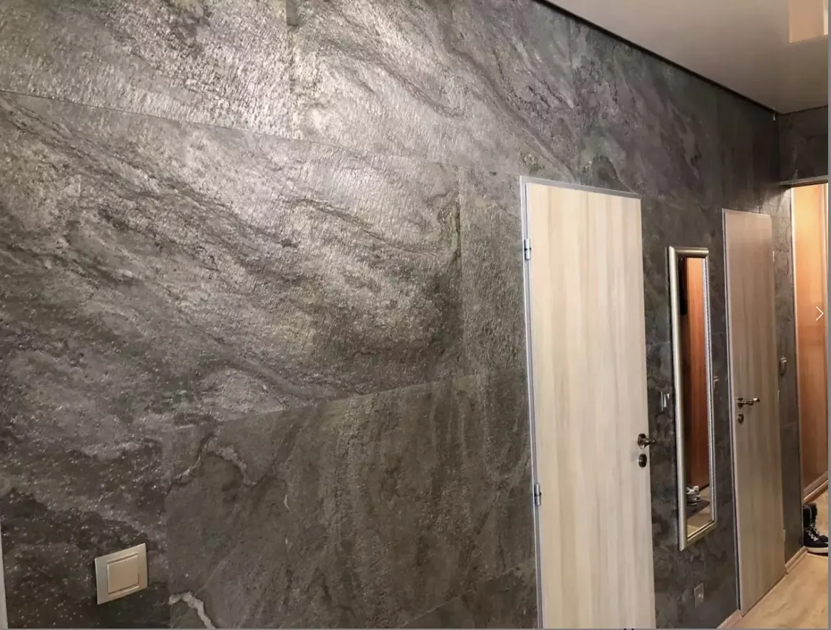 Kamenná dýha — interiér