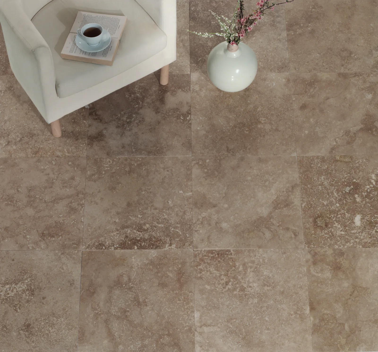 Dlažba/obklad travertin TR04 40,6×40,6×1,2 cm